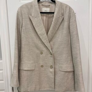 Wilfred Destiny Linen Blazer in Natural Ecru Size 10